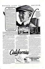Vintage ad Print 1927 California San Francisco Where Life is Better Californians picture
