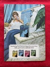 Vintage 1975 Posh Puffs Print Ad Kleenex Tissues Decorative Box Ad picture