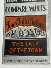 Matchbook Cover Town Talk Clothes picture