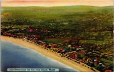 Postcard Long Beach Aerial View York Beach Maine picture