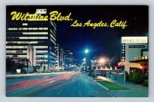 Los Angeles CA-California, Wilshire Blvd, Brown Derby, Vintage Postcard picture