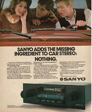 1982 Sanyo Car Stereo Radio Cassette Player Vintage Print Ad picture
