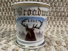 BPOE Antique Occupational Shaving Mug Limoge Fraternal Elk - Stag Porcelain ￼ picture