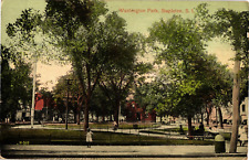 Washington Park Stapleton Staten Island NY Divided Postcard Posted 1913 picture