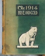 Antique UC BERKELEY California University 1914 Blue & Gold YEAR BOOK Art Nouveau picture