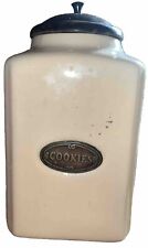 Imax By Home India 10” Ivory Ceramic Cookies Canister picture