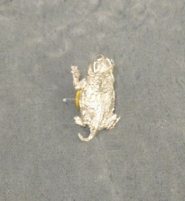 NEW Sterling Silver Horned Toad Lizard tie tac/hat pin 1