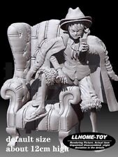 Anime OP Monkey D Luffy Drink milk on the sofa Resin 3D Print GK Kit Figure DIY picture