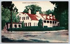 Ridgewood New Jersey~Women's Club On Street Corner~Vintage Postcard picture