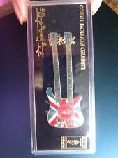 Vintage Olympic pin brooch~Double guitar~Great Britain~1996 Atlanta~In box~LTD picture