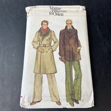 1970's VOGUE Men's Coat Pattern 9308 Size 42 UNCUT picture