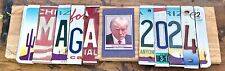 MAGA Trump mug shot custom car auto cedar license plate sign 9.99 special sale picture