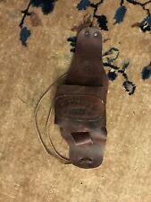 Vintage Amano La Antigua Handmade Leather Cowboy ‘Kuzy’ Beer Holster Flask Pouch picture