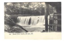 1907 Nemaha River Unadilla Mill Dam Nebraska Postcard Waterfall Rotograph picture