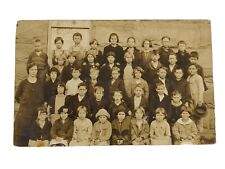 RPPC Grade School Class Children & Teacher Group Photo Picture Postcard c. 1930 picture