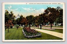 Postcard Washington Park in Sandusky Ohio, Vintage i11 picture