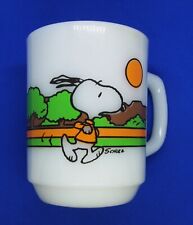 1958 United Feature Syndicate Snoopy Keeping Fit Is Hard Work Mug Made in U.S.A. picture