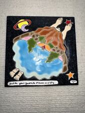 Irene's Tiles Art Studio 1999 “Put On Your Favorite Dream And Fly” 6” Vintage picture