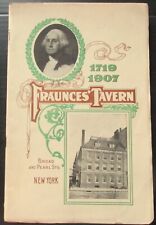 Original 1907 FRAUNCES' TAVERN New York City Descriptive Booklet picture