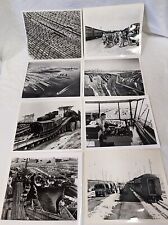 (7) 1940's BW 8x10 RR Photos Port Covington Yd, US Troops, JCR Term., C&O Yd. ++ picture