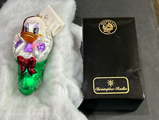 VTG Radko Christopher Mickey co. Daisy Duck Christmas Ornament picture