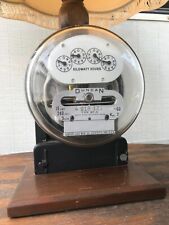 vintage electric meter lamp, with shade, works and looks good picture