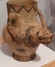 PRE- COLUMBIAN EFFIGY ANIMAL POTTERY VESSEL picture