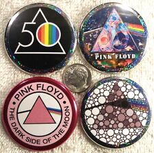 Pink Floyd PIN BUTTON LOT 4 Dark Side Of The Moon 50th David Gilmour LSD Rare picture