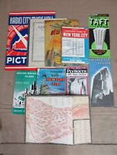 Vintage 1940s NYC New York City Lot of 10 Brochures Books Souvenir Guide Map  N2 picture