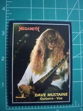 1994 Argentina Rock MUSIC CARD ULTRA FIGUS MEGADETH DAVE MUSTAINE picture