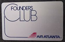 Air Atlanta Airlines Founders Club Card Vtg 1980s NOS Rare VHTF Cabin Diagram  picture