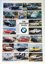 BMW POSTWAR CLASSICS Vintage Automobiles Original 1970s 25x38 Wall POSTER picture
