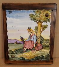 VTG • Gialetti & Pimpinelli • GP Deruta • Hand Painted Tablet • Signed • Italy picture