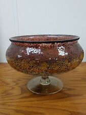 PARTYLITE CRUSHED MOSAIC 3-WICK HOLDER + TEALIGHT RING picture