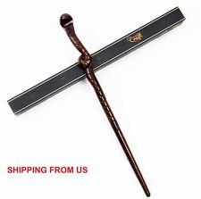 Handicraftviet Hand Carved Wooden Magic Wand Snake Magic Wand Real Wood 15 IN picture