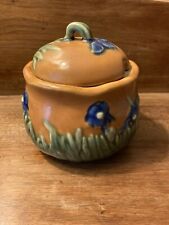 1960s Majolica Inarco Japan Embossed Floral Sugar Bowl picture