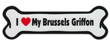 Dog Bone Shaped Car Magnets: I LOVE MY BRUSSELS GRIFFON picture