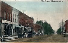 Friendship, NY, Main St., Auto, Signs, Buggy, Postcard, 1911, #1523 picture