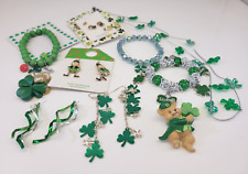 HUGE LOT FUN St. Patrick's Day Earrings Necklace Bracelet Signed Hallmark  AGC picture