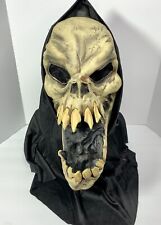 Paper Magic Group Hooded Skull Grim Reaper Large Halloween Mask  19.5
