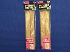 Vintage “Do it Yourself” Classic 10 inch OAK picture frame kit NOS DATED 1964 picture