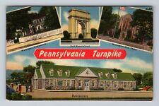 PA-Pennsylvania, Scenic Banner Greeting, Points Interest Vintage c1951 Postcard picture