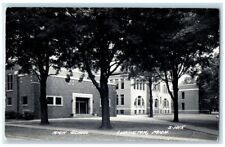 c1940's High School Building View Ludington MI RPPC Photo Unposted Postcard picture