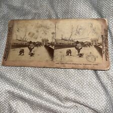 Antique Stereoview Card Photo: Contortionists Performing, Yokohama Japan picture