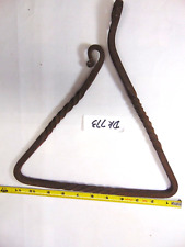 HAND FORGED BLACKSMITH COWBOY WESTERN TRIANGLE DINNER BELL ANTIQUE VINTAGE 12
