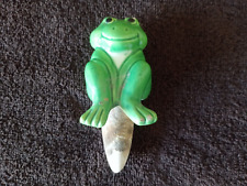 Vintage Ceramic Frog Plant Waterer Spike 1985 House of Lloyd picture