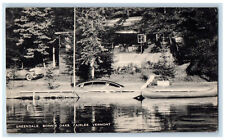 1939 River Scene Bonnie Oaks Fairlee Vermont VT Greendale Vintage Postcard picture
