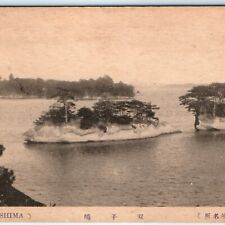 c1910s Miyagi, Japan Rikuzen Matsushima Island Twins Birds Eye Lith Photo PC A56 picture