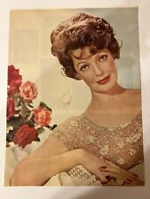Vtg Magazine Print, Loretta Young, Full Page, 1961 Beautiful Pose with Flowers picture
