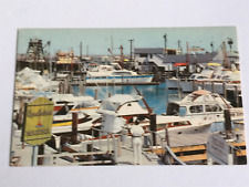 Postcard Cape May NJ New Jersey Cape Island Marina Fishing Boats In Docks c1960s picture